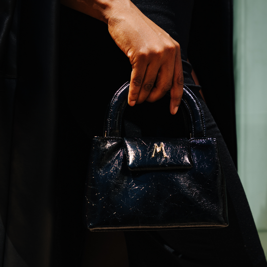 MIMA TOP HANDLE BAG - BLACK