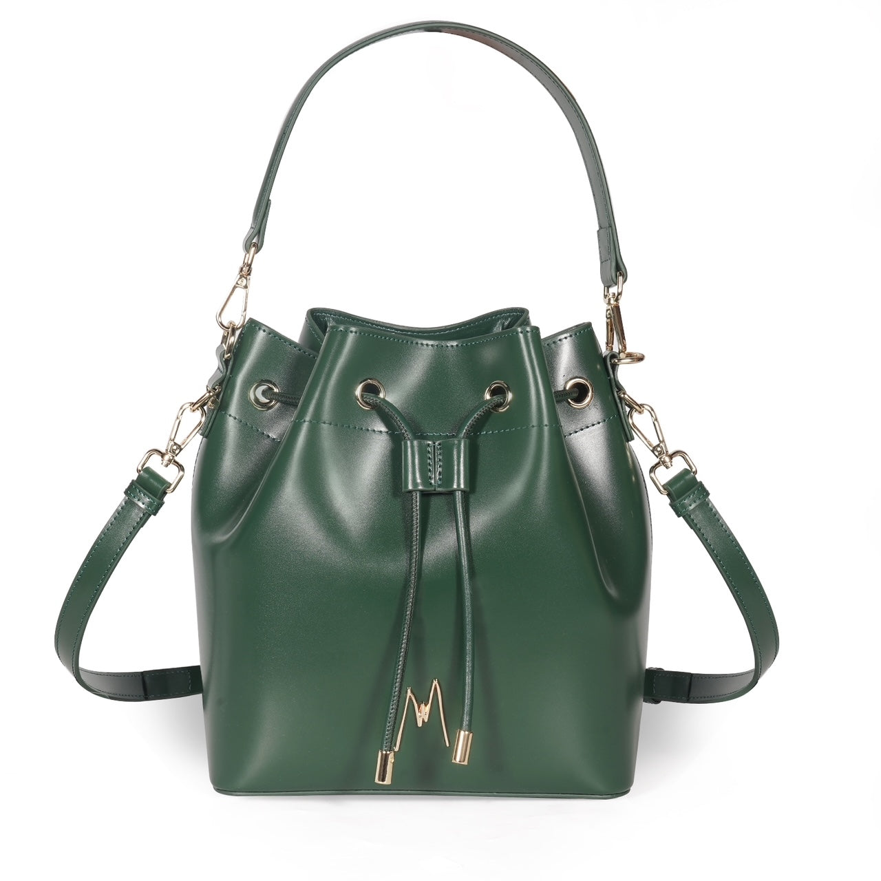 THE BIGGER BUCKET BAG - EMERALD – MAYA WINSTON