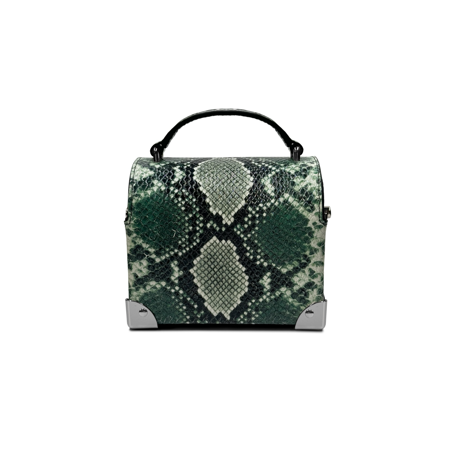 MAYA WINSTON DOME TRUNK - GREEN SNAKE SKIN