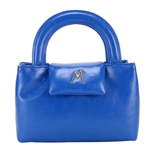 MIMA TOP HANDLE BAG - BLEU