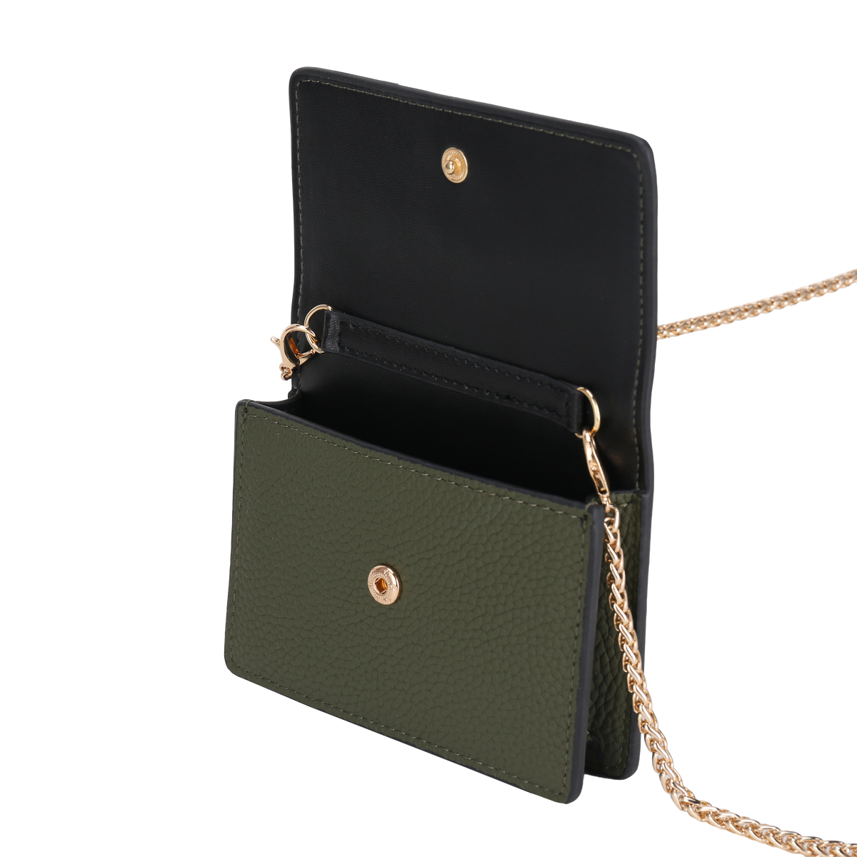 MW CHAIN CARD HOLDER - GREEN