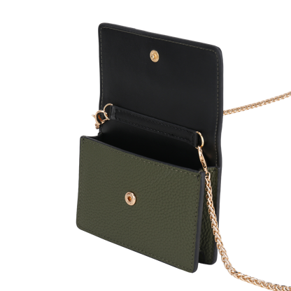 MW CHAIN CARD HOLDER - GREEN