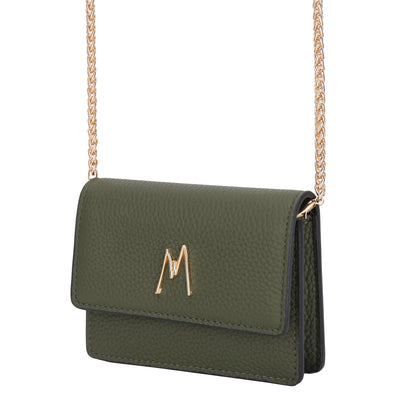 MW CHAIN CARD HOLDER - GREEN