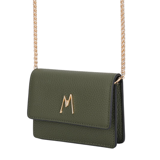 MW CHAIN CARD HOLDER - GREEN