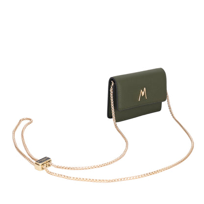 MW CHAIN CARD HOLDER - GREEN