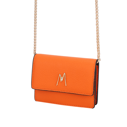 MW CHAIN CARD HOLDER - ORANGE