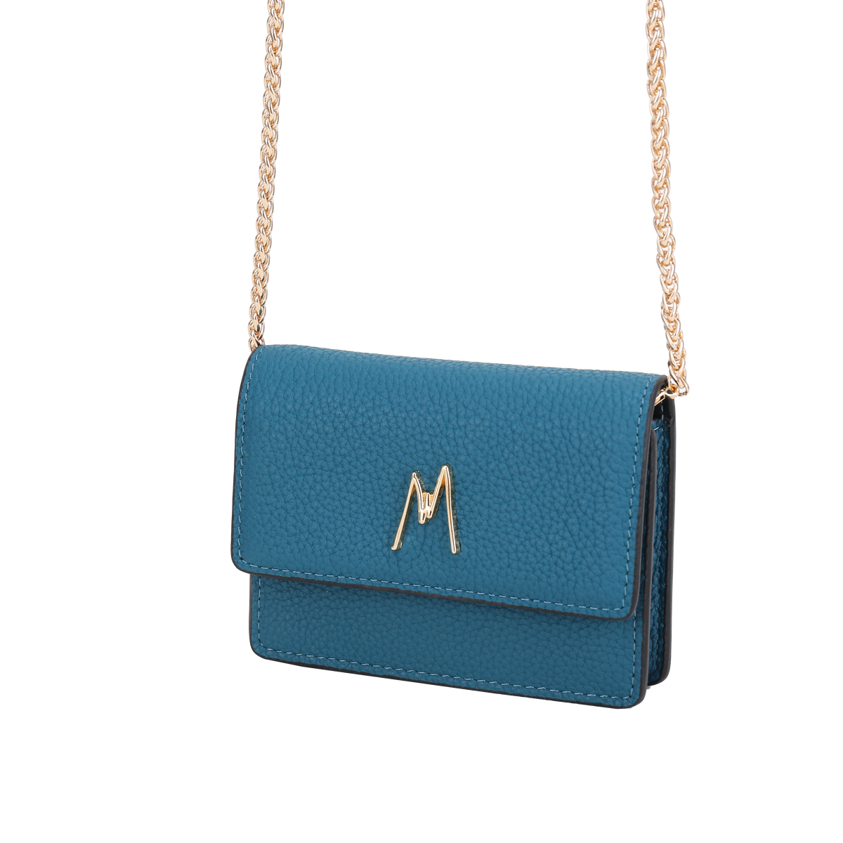 MW CHAIN CARD HOLDER - BLUE