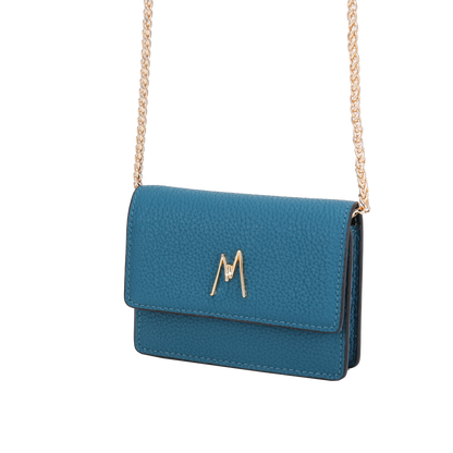 MW CHAIN CARD HOLDER - BLUE