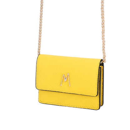 MW CHAIN CARD HOLDER - YELLOW