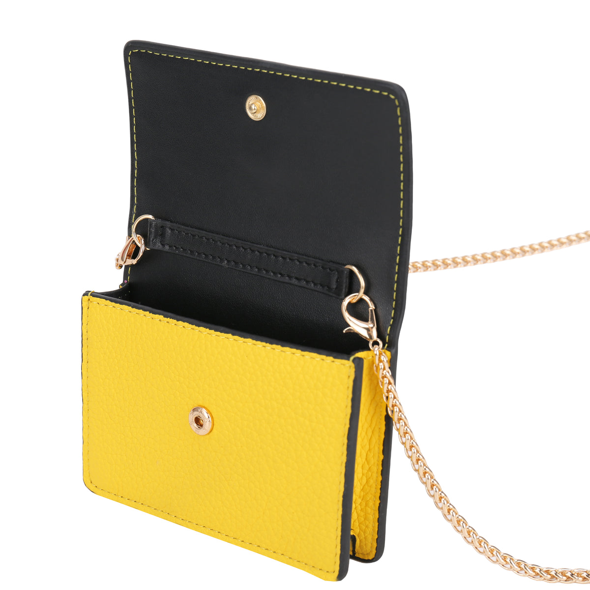 MW CHAIN CARD HOLDER - YELLOW