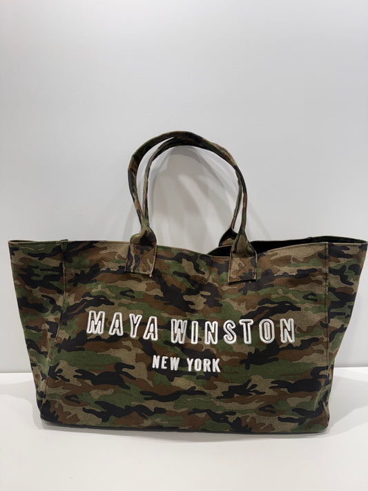 MAYA WINSTON SIGNATURE CANVAS TOTE - PREORDER. SHIPS JUNE 15TH