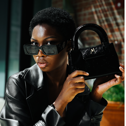 MIMA TOP HANDLE BAG - BLACK