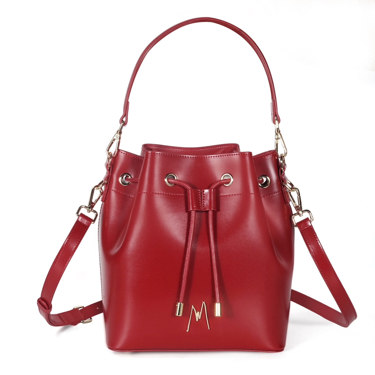 THE BIGGER BUCKET BAG - BURGUNDY - PRE ORDER SHIPS JAN 14TH