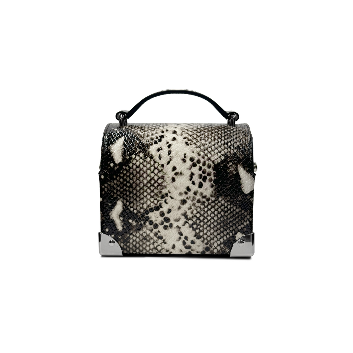 MAYA WINSTON DOME TRUNK - BROWN SNAKE SKIN