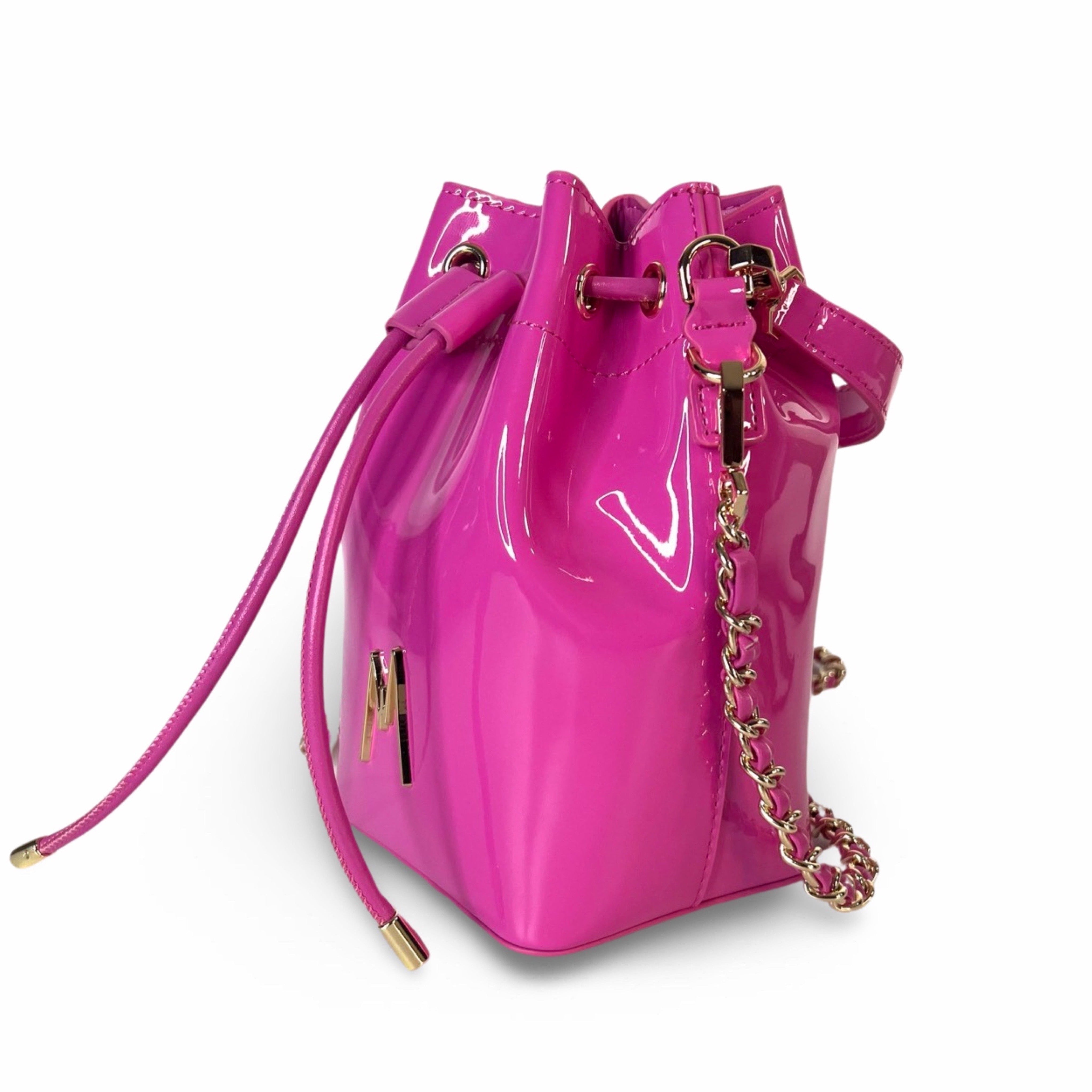 Hot pink patent leather purse sale