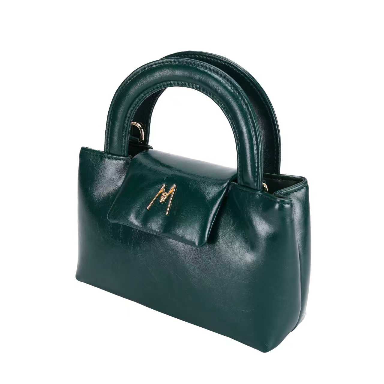 MIMA TOP HANDLE BAG - DEEP EMERALD