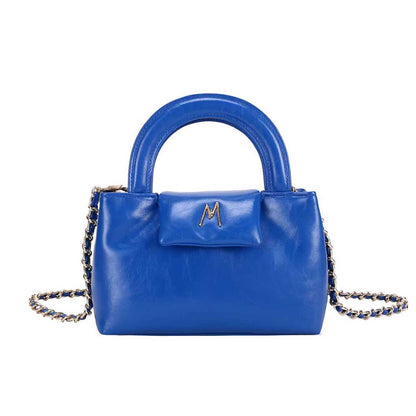 MIMA TOP HANDLE BAG - BLEU