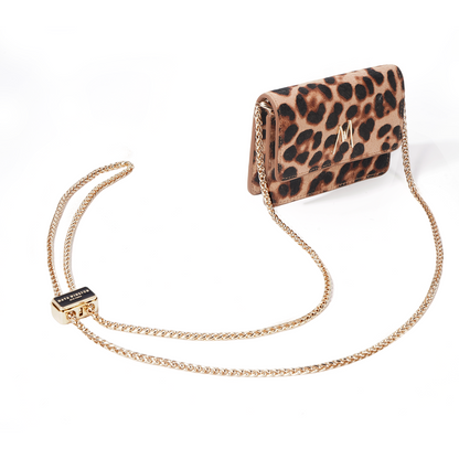 MW CHAIN CARD HOLDER - CHEETAH - PRE ORDER SHIPS JAN 15th