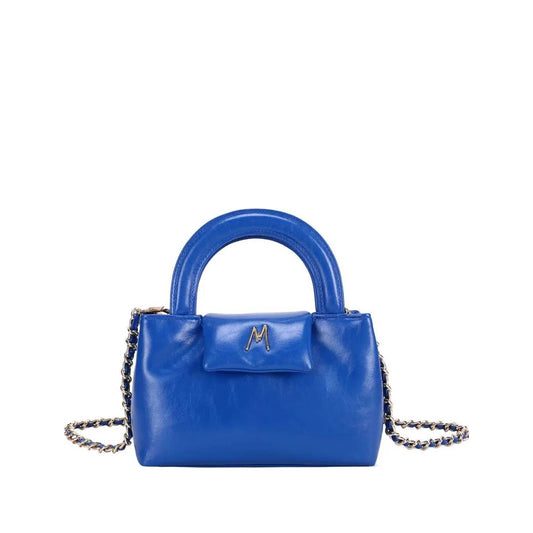 MIMA TOP HANDLE BAG - BLEU