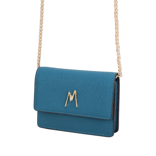 MW CHAIN CARD HOLDER - BLUE