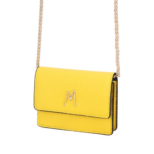 MW CHAIN CARD HOLDER - YELLOW