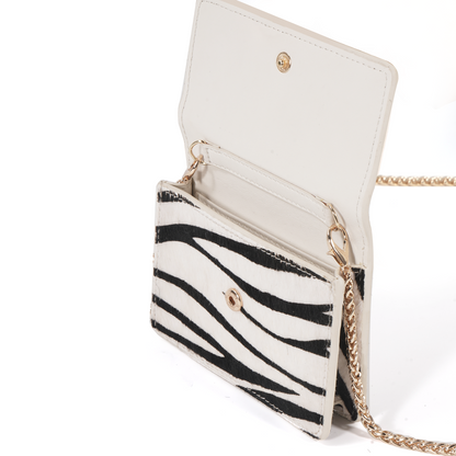 MW CHAIN CARD HOLDER - ZEBRA - PRE ORDER SHIPS JAN 15th